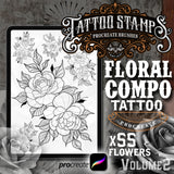 297 Floral Tattoo Procreate Brushes in the Maxi Floral Bundle for your iPad