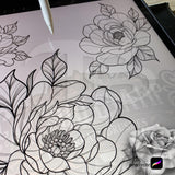 297 Floral Tattoo Procreate Brushes in the Maxi Floral Bundle for your iPad