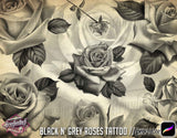 52 Black and Grey Roses Chicano Tattoo and Stencils Procreate Brushes for iPad and iPad pro by Brushestock
