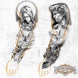 80 Religious Tattoo Brushes for Procreate on iPad & iPad pro by Brushestock