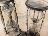 16 Black and grey Hourglasses Tattoo Procreate Brushes for iPad and iPad pro by Brushestock