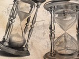 16 Black and grey Hourglasses Tattoo Procreate Brushes for iPad and iPad pro by Brushestock