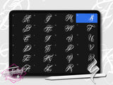 218 Chicano Lettering Tattoo Brushes in this Brushset Pack for Procreate app on iPad