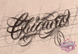 218 Chicano Lettering Tattoo Brushes in this Brushset Pack for Procreate app on iPad