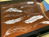 Feathers Tattoo Stamps // BrushSet - Brushestock