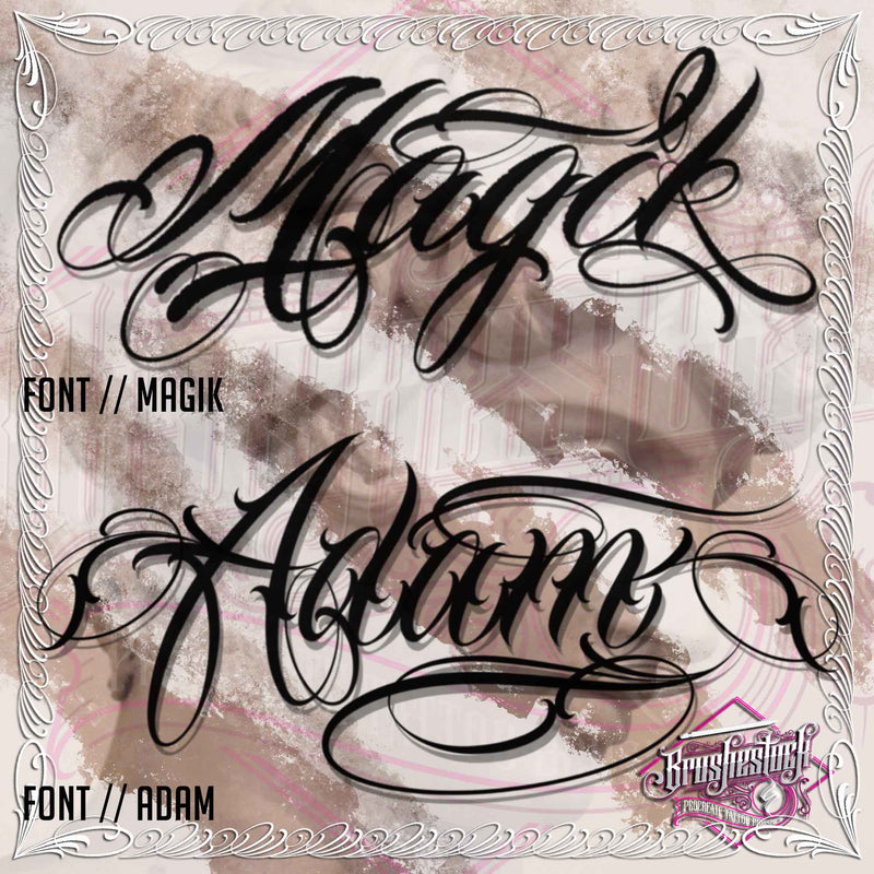 Chicano Fonts Alphabet