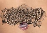 218 Chicano Lettering Tattoo Brushes in this Brushset Pack for Procreate app on iPad