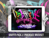 Graffiti Pack for Procreate application on iPad and iPad Pro by Haris Jonson