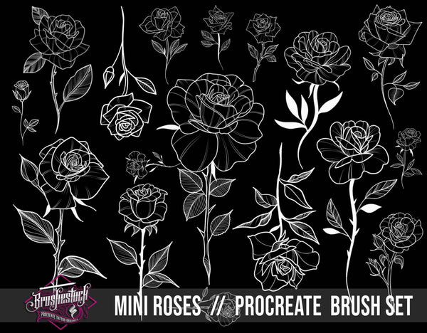 Mini Roses // BrushSet - Brushestock