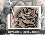 900 Tattoo Brushes and 18 sets in this pack Pack for Procreate app on iPad & iPad pro